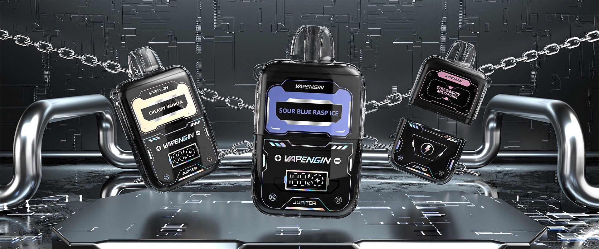 VAPENGIN 木星(Jupiter)一次性電子煙套裝|智慧螢幕 6500 口
